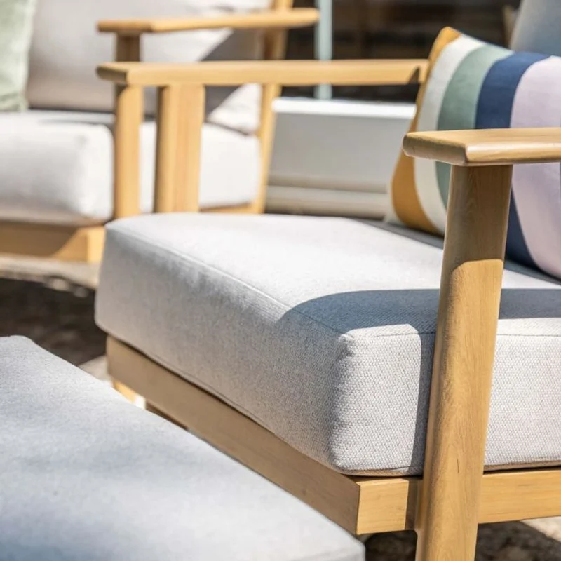Garden Impressions Chicago lounge fauteuil natural teak look desert sand
