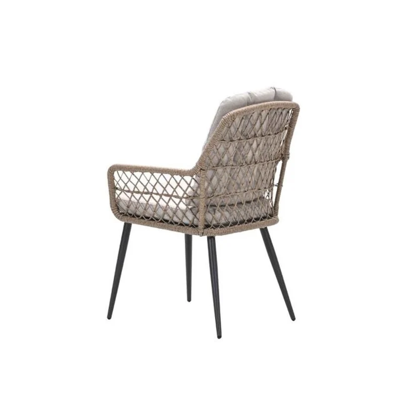 Allasio dining tuinstoel carbon black - Garden Impressions