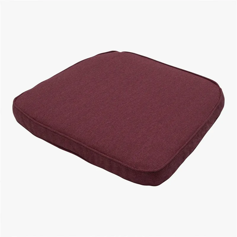 Madison wicker universeel zitkussen Bordeaux canvas eco+ 48x48 cm