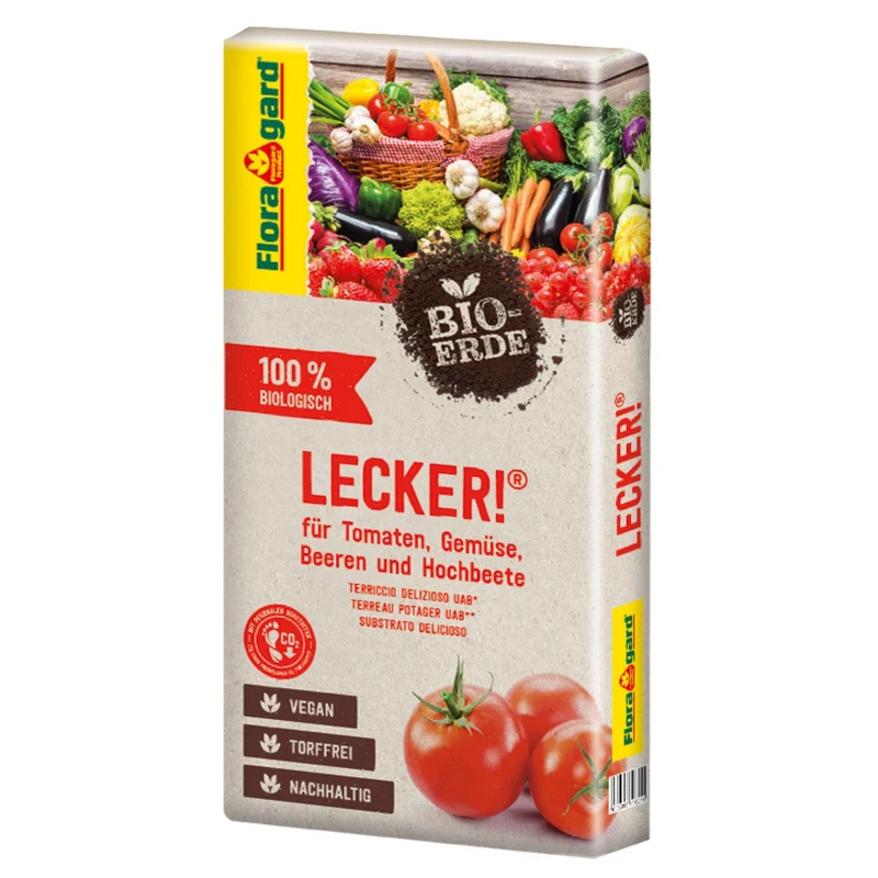 Floragard Bio Tomaten- und Gemüseerde Lecker, torffrei
