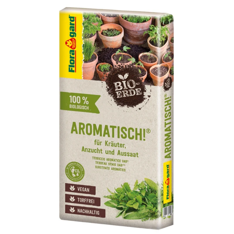 Floragard Bio Kräuter- und Anzuchterde Aromatisch, torffrei