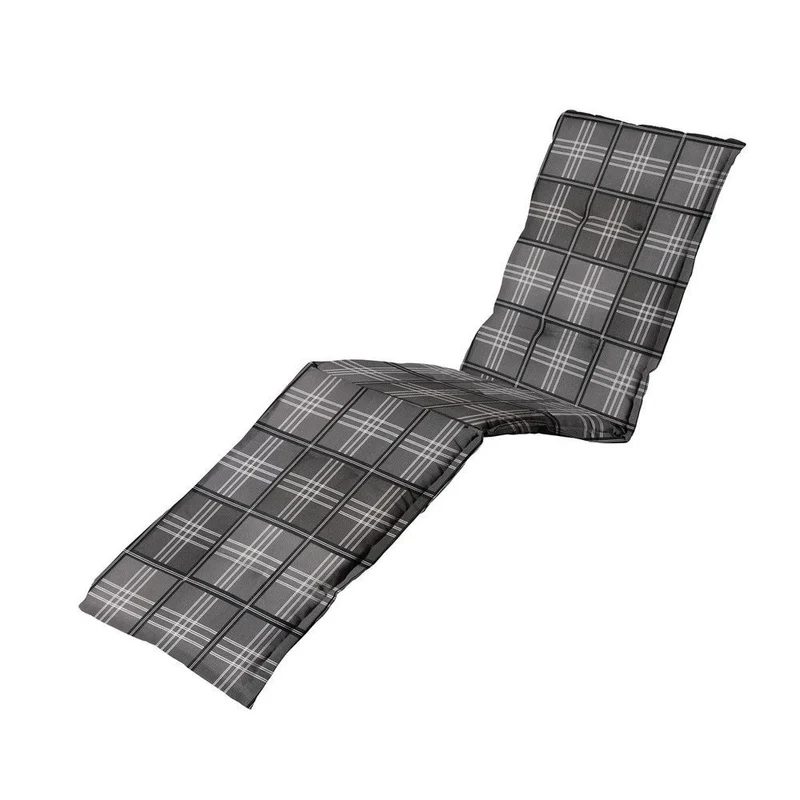 Madison ligbedkussen 200x65cm Patchy grey