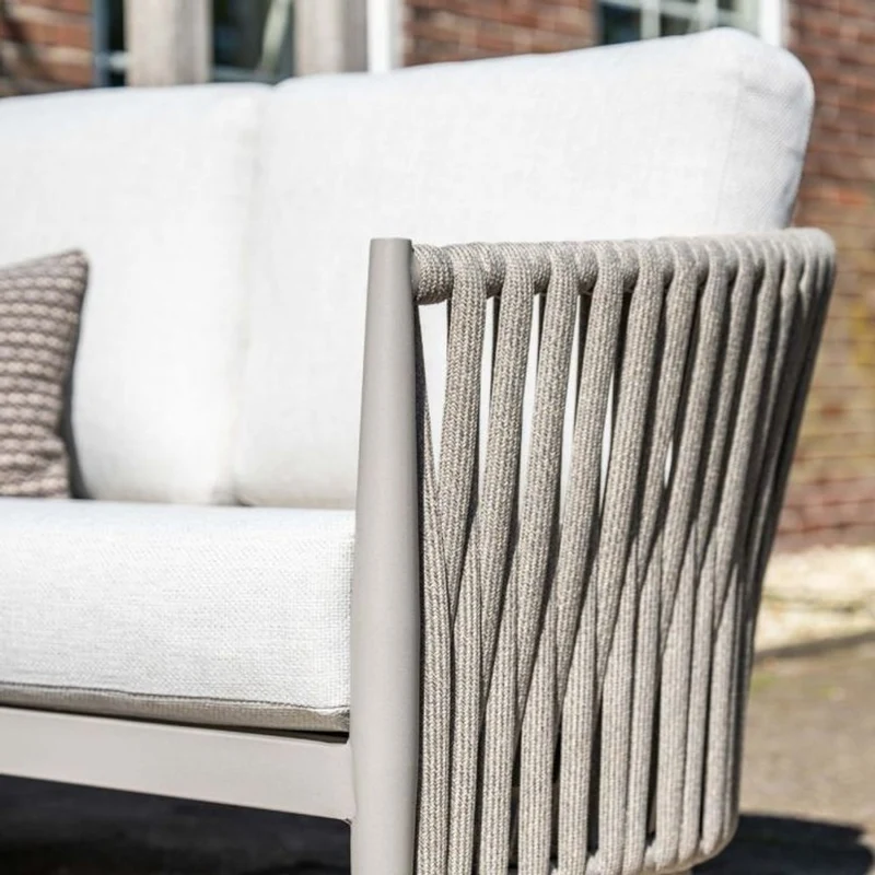 Garden Impressions Teromos lounge hoekset 3-delig taupe rope grijs zand valley sand