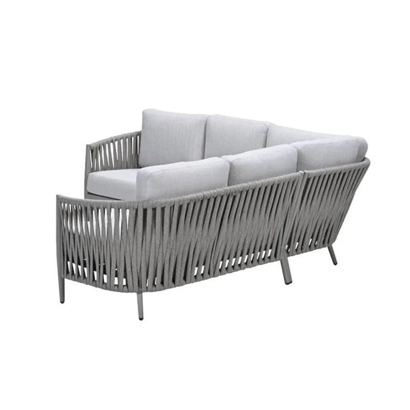 Garden Impressions Teromos lounge hoekset 3-delig taupe rope grijs zand valley sand