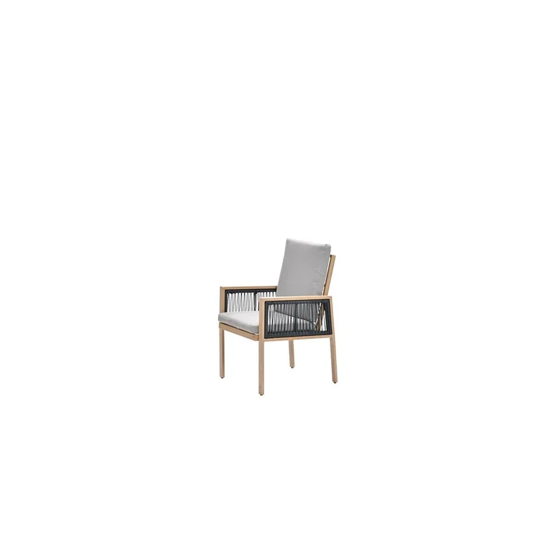 Garden Impressions Decala dining fauteuil aluminium light teak look desert sand