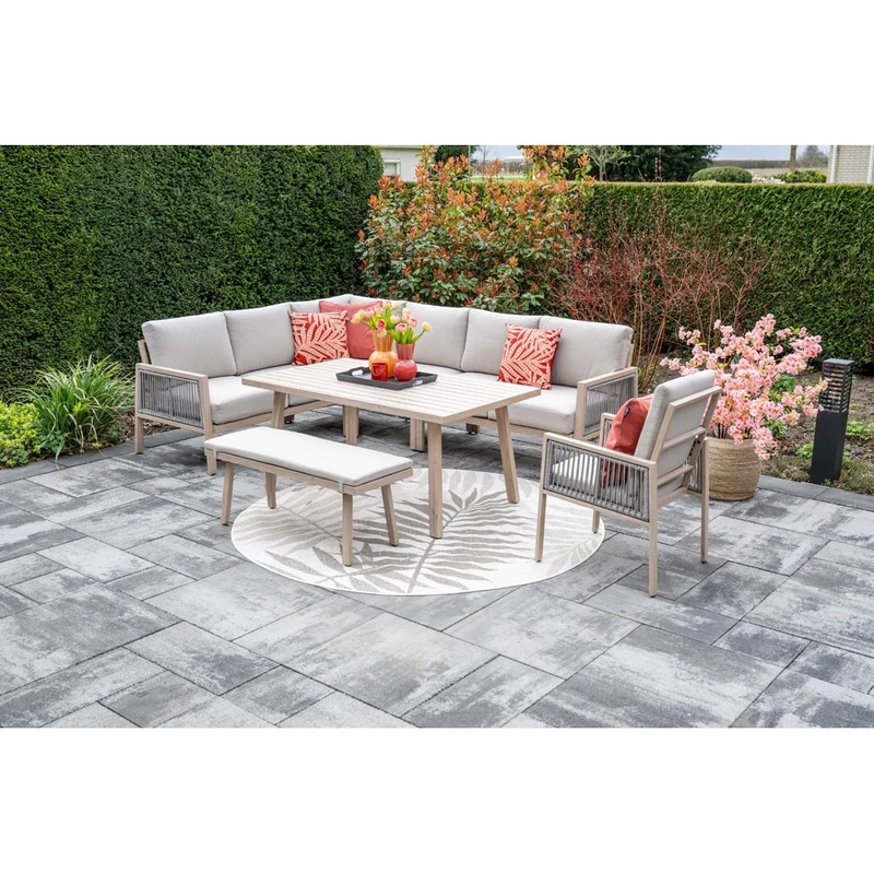 Garden Impressions Decala sportbank licht eiken look desert sand