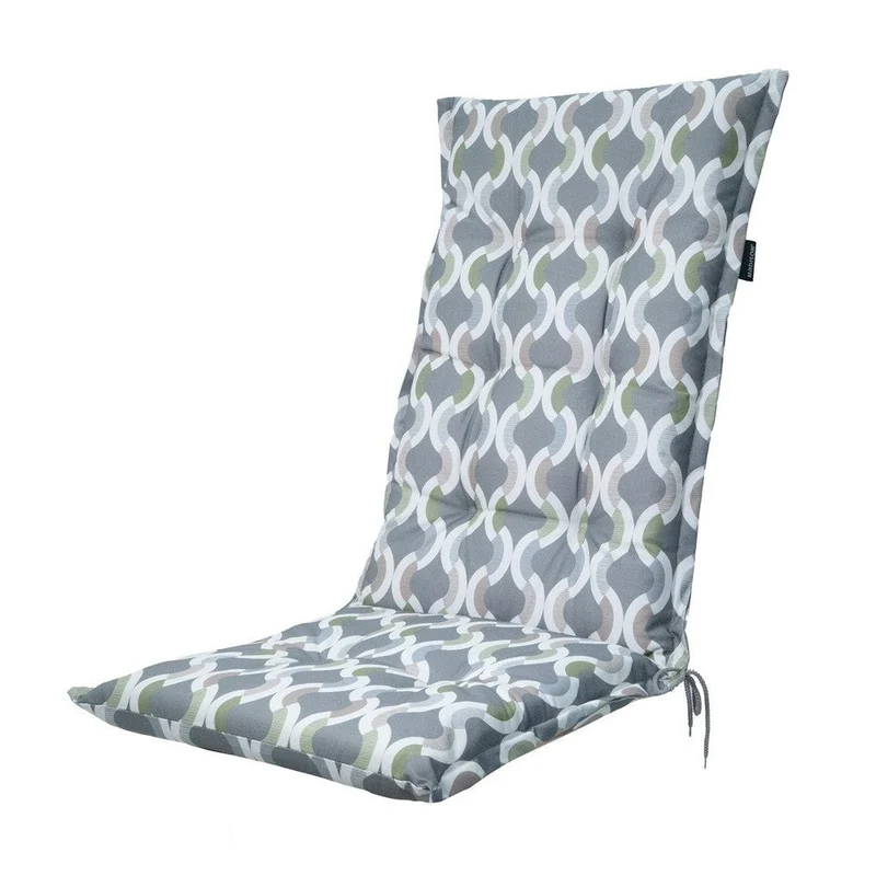 Madison stoelkussen hoge rug Outdoor+ Trivia grey 123x50 cm