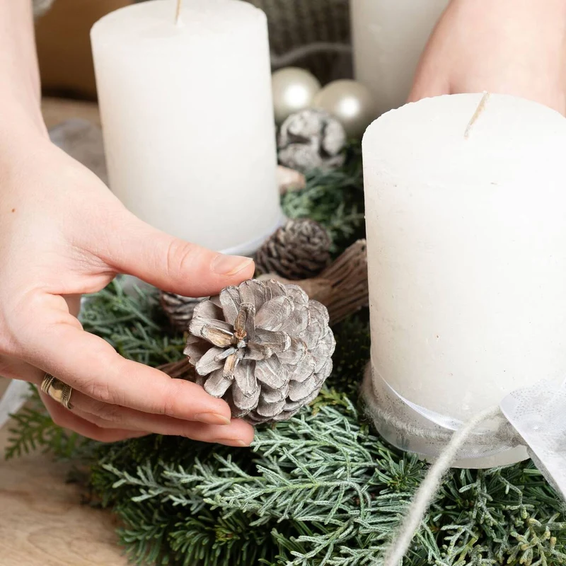 Adventskranz "Eleganz im Skandi-Stil“