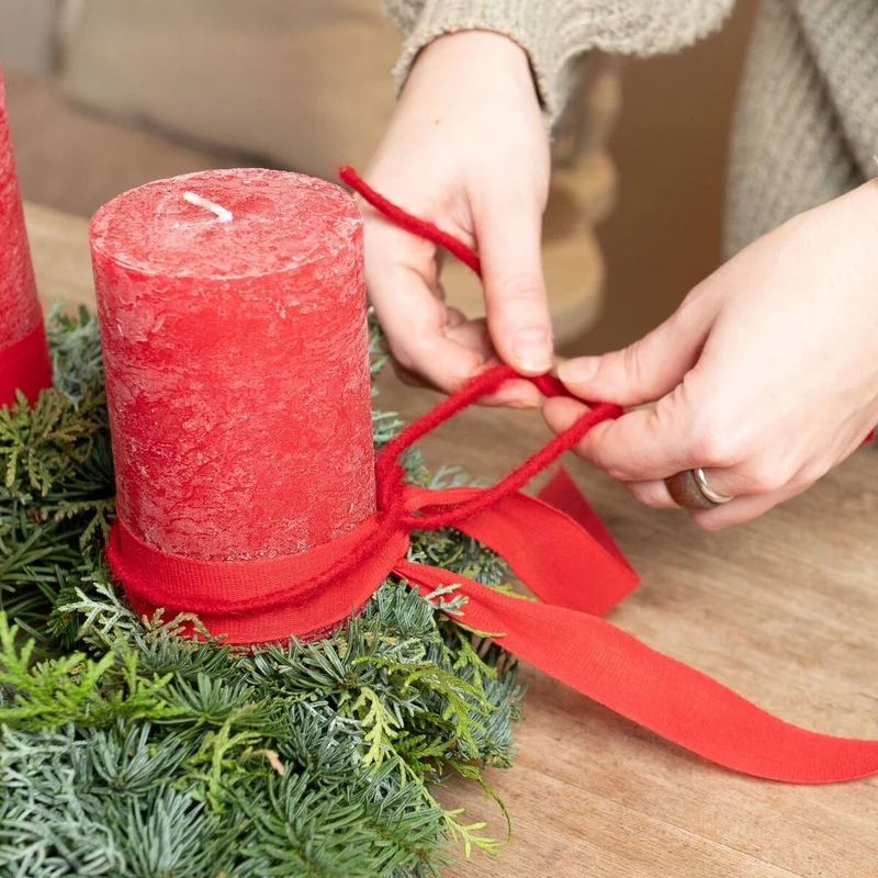 Adventskranz "Roter Zauber“