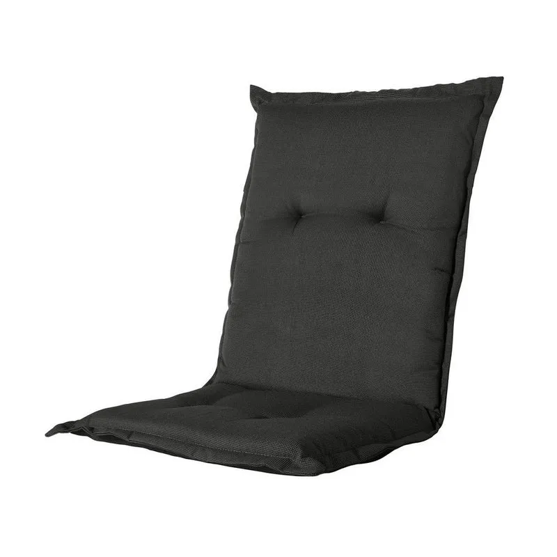Madison stoelkussen lage rug Rib black 105x50 cm