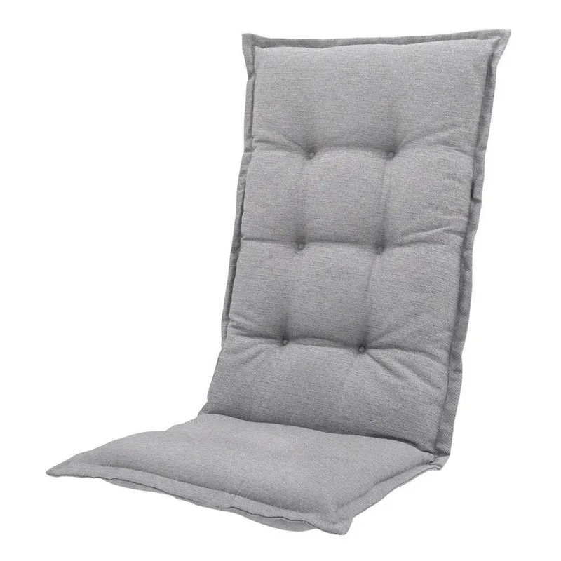 Madison stoelkussen hoge rug Outdoor WR Napels grey 123x50 cm