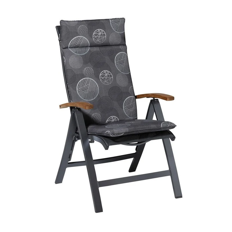 Madison universeel kussen hoge rug Circle grey 120x50 cm
