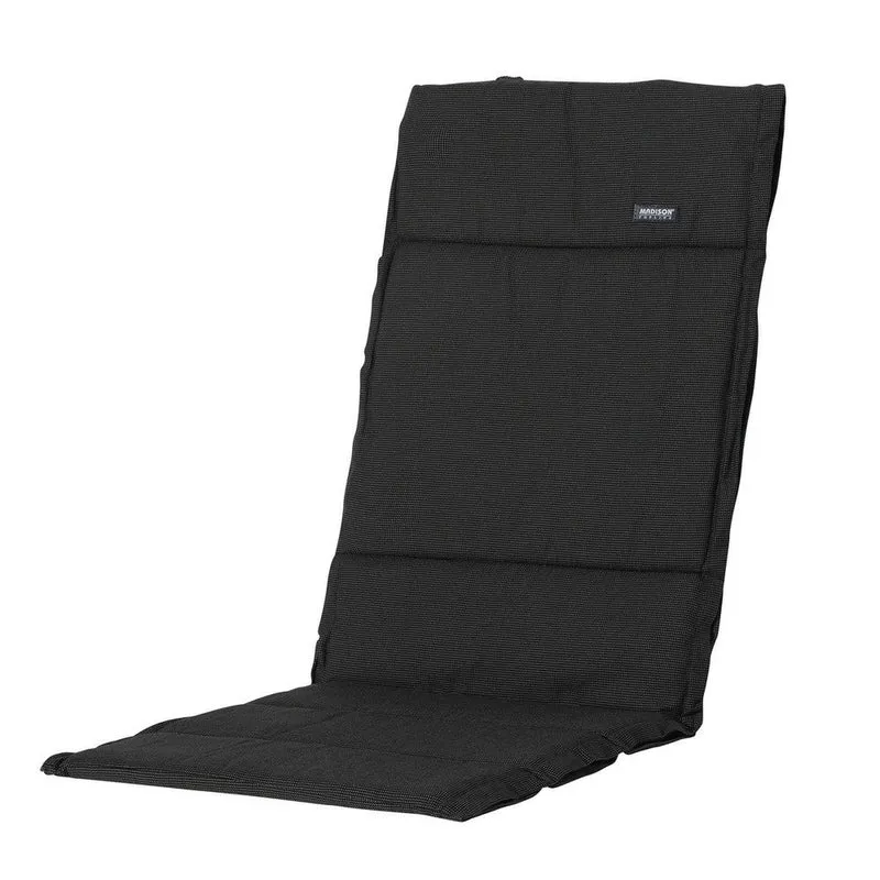 Madison fiber de luxe kussen Rib black 125x50 cm