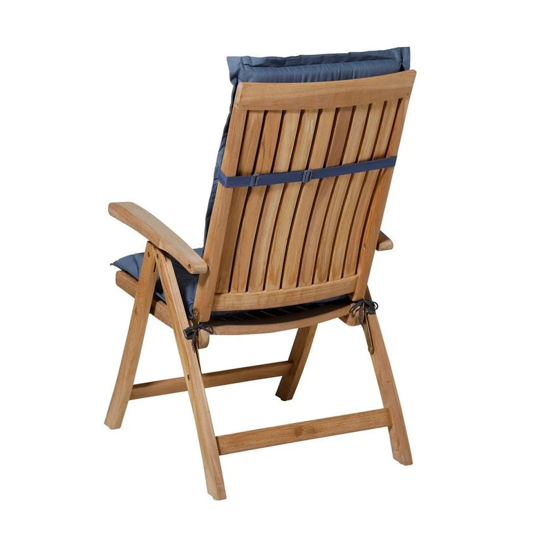 Madison stoelkussen lage rug Basic kobalt 105x50 cm
