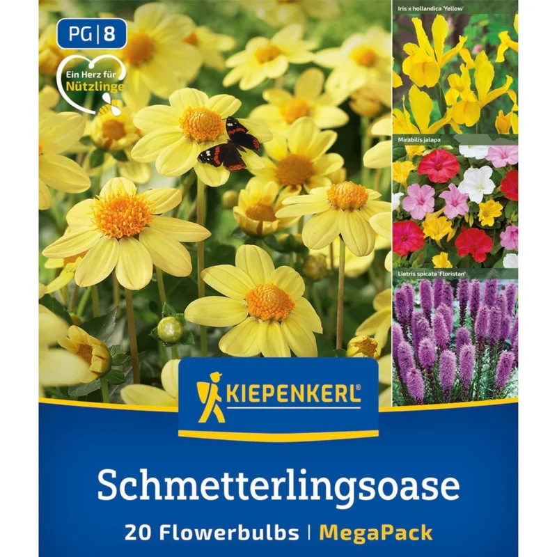 Kiepenkerl Blumenzwiebelmischung "Schmetterlings-Oase", Mega-Pack