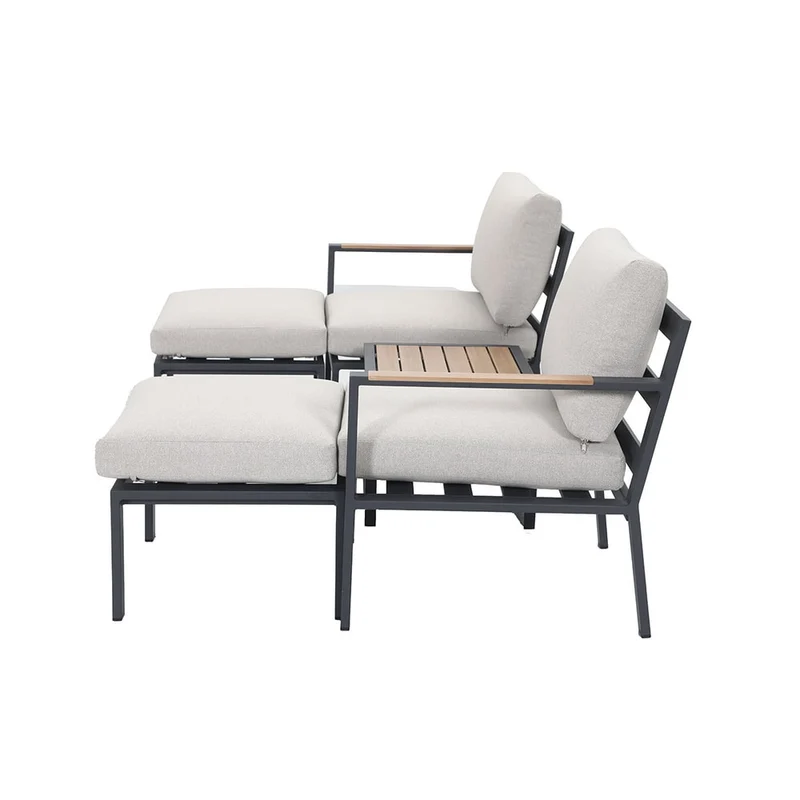 Cinto loungeset 5-delig - carbon black - Donker grijs