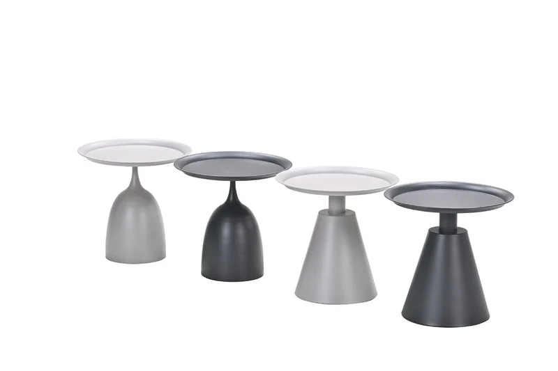 Zavala bijzettafel - diameter 50xH48 cm - Taupe
