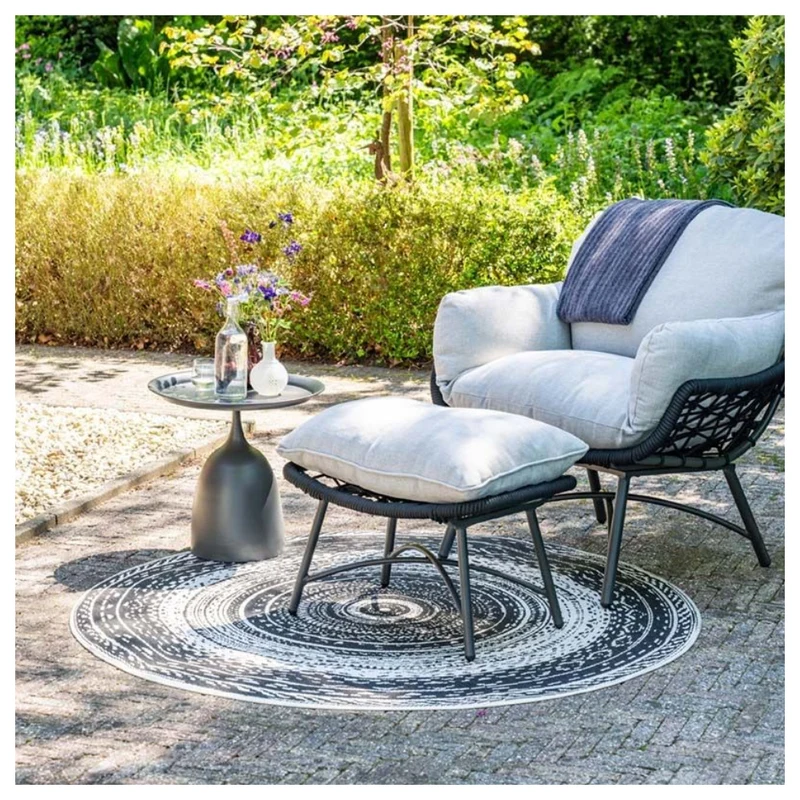 Mioala bijzettafel - diameter 50xH48 cm - carbon black