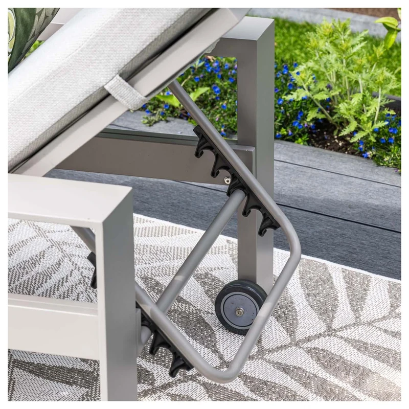Levanto ligbed met wielen - taupe - valley sand