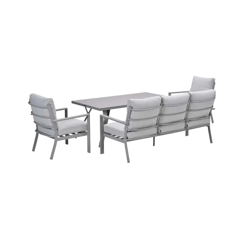 Sergio lounge dining sofa set - 4-delig - taupe - valley sand