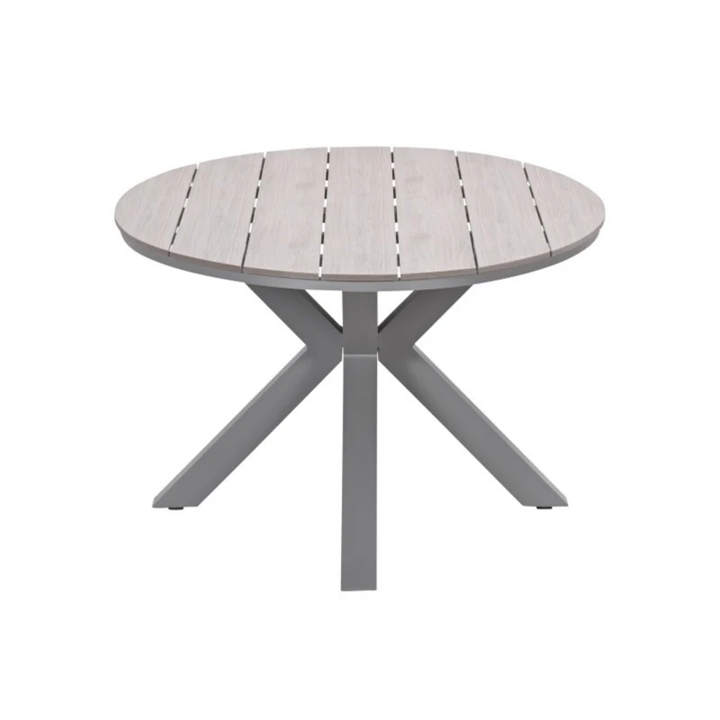 Edison tuintafel ovaal - 180x115 cm -taupe -light teak Vironwood