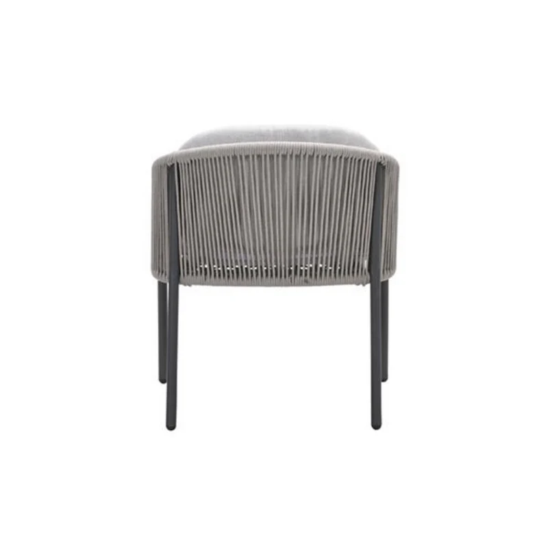 Kelvin tuinstoel aluminium met rope - taupe
