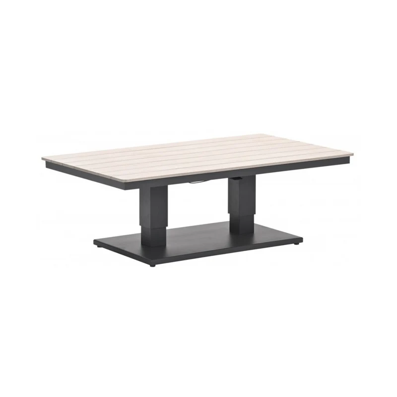 Cyprus tuintafel in hoogte verstelbaar 150x87cm aluminium polywood