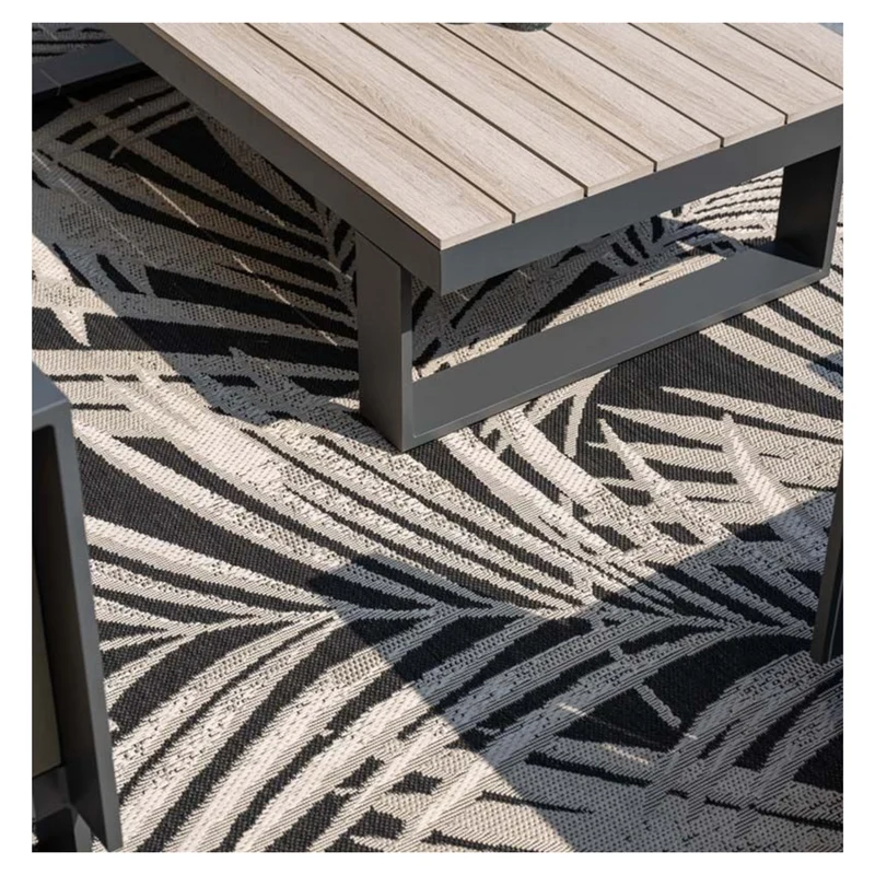 Bologna stoel-bank loungeset - 3-delig - carbon black - taupe - desert sand