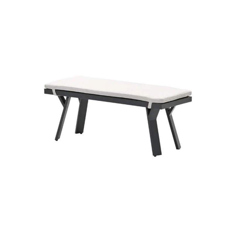 Garden impressions Sergio tuinbank 110 x 40 x H45 cm - Carbon black/desert sand