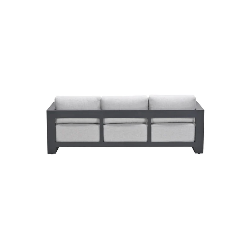 Levanto driezits loungebank - carbon black - valley sand