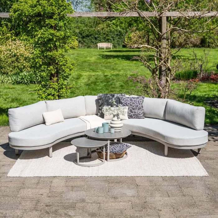Garden Impressions Monte Carlo lounge tafel Ø60xH35 cm taupe Centostone Napoli sand