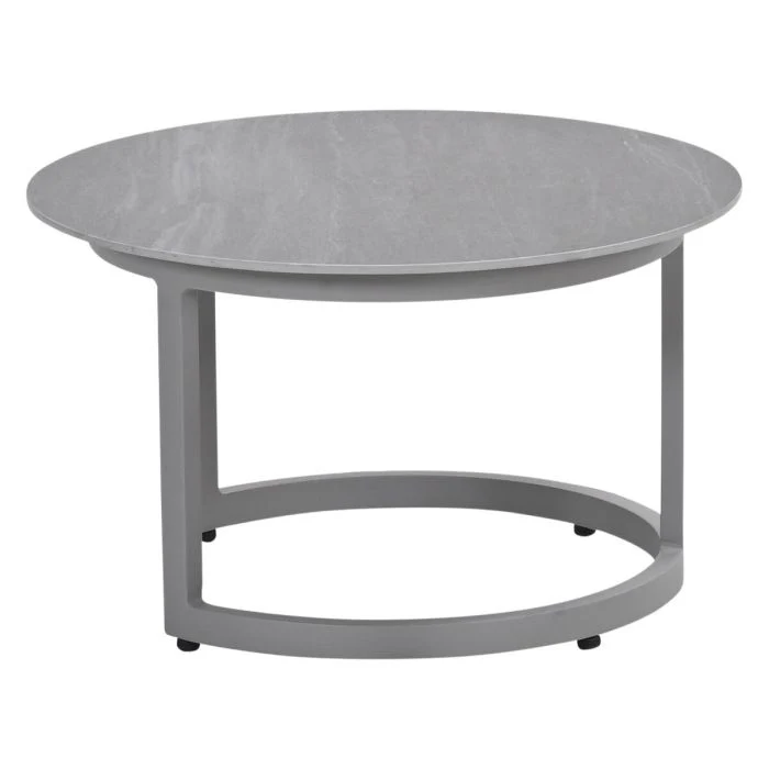 Garden Impressions Monte Carlo lounge tafel Ø60xH35 cm taupe Centostone Napoli sand