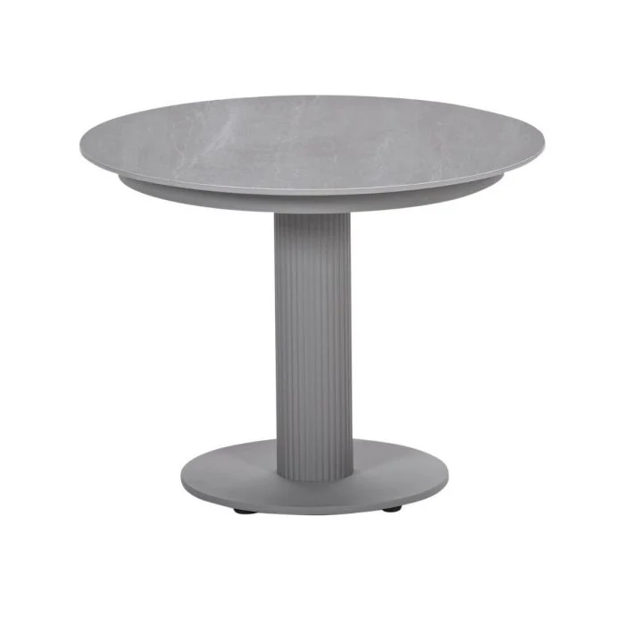 Garden Impressions Nice lounge tafel Ø60xH45 cm carbon black Centostone Napoli sand