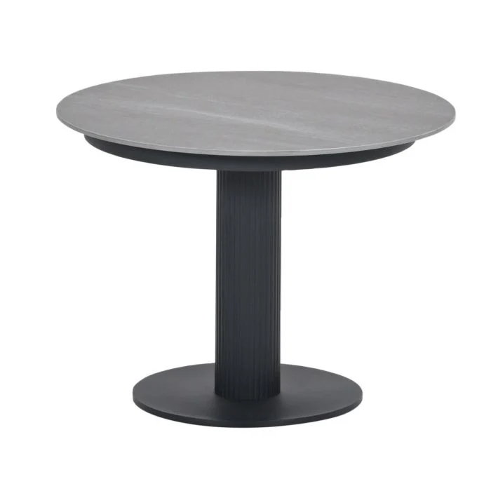 Garden Impressions Nice lounge tafel Ø60xH45 cm carbon black Centostone Napoli sand