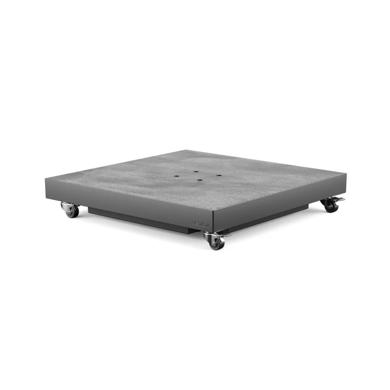 Platinum Sun & Shade Ceramica Anthracite 90 kg vulbare premium parasolvoet met zwenkwielen voor zweefparasols.