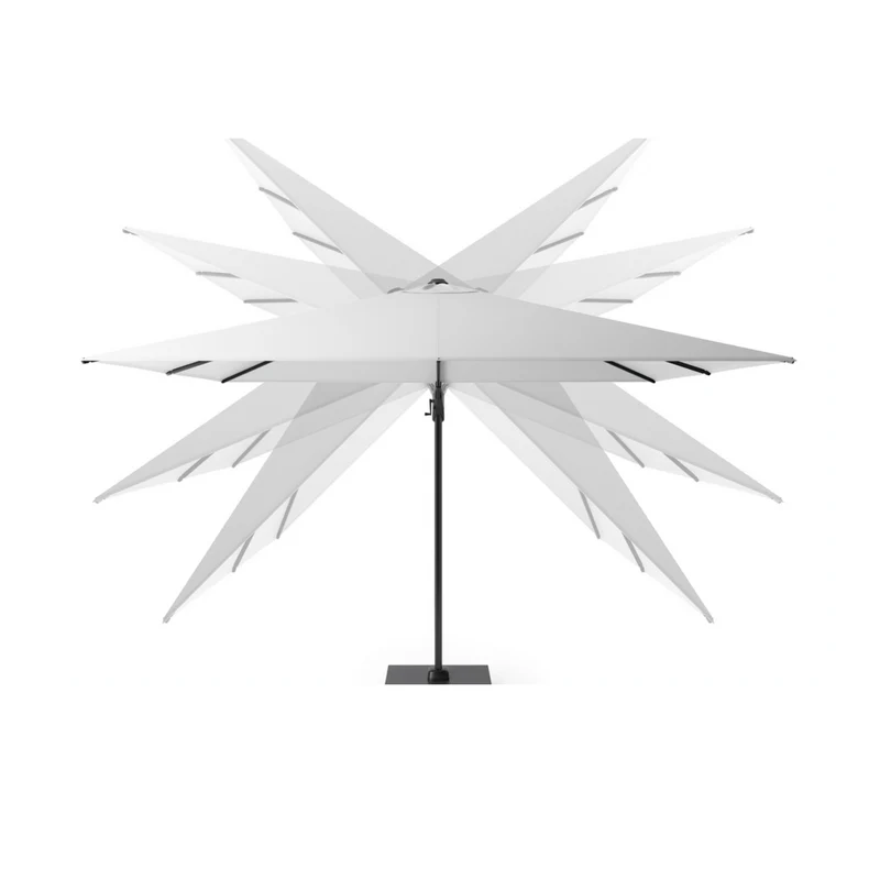 Platinum Sun & Shade zweefparasol Challenger T² Sandstone frame, 300x300 Champagne