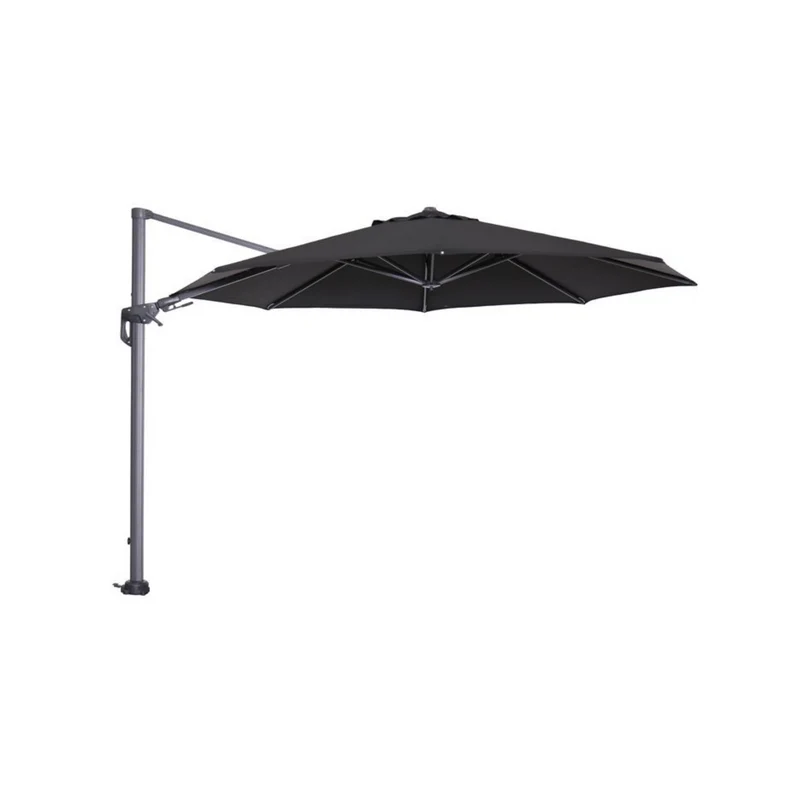 Hawaii zweefparasol - Ø350 cm - carbon black - zwart