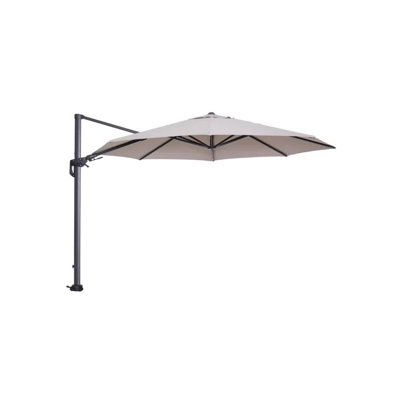 Hawaii zweefparasol - Ø350 cm - carbon black - zand
