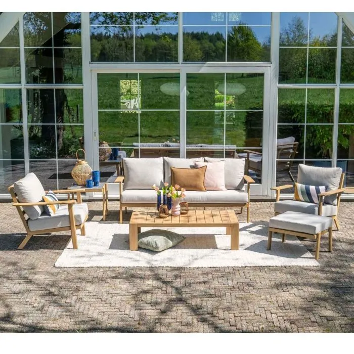 Garden Impressions Chicago lounge tafel 125x65xH35 cm natural teak look