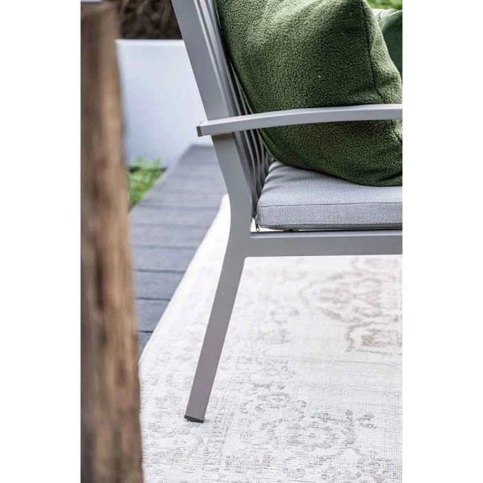Garden Impressions Pisa parkbank aluminium taupe valley sand