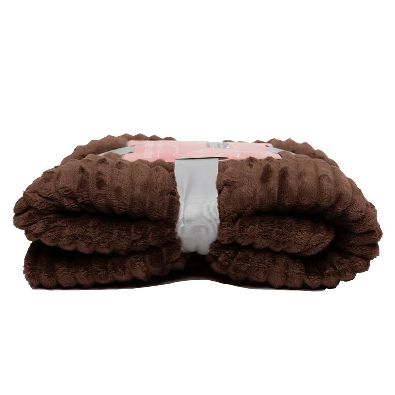 Boender Outdoor Fleece deken – fleece plaid – Kastanjebruin - 150x200cm