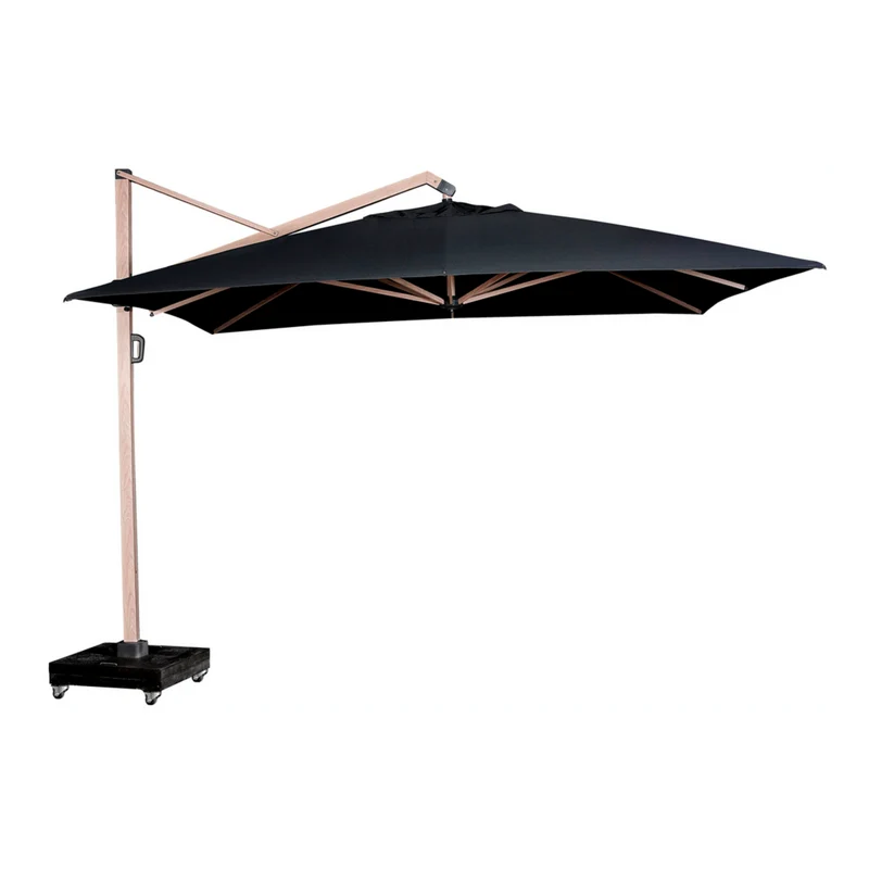 Platinum Sun & Shade zweefparasol Icon Premium 350x350 Faded black.