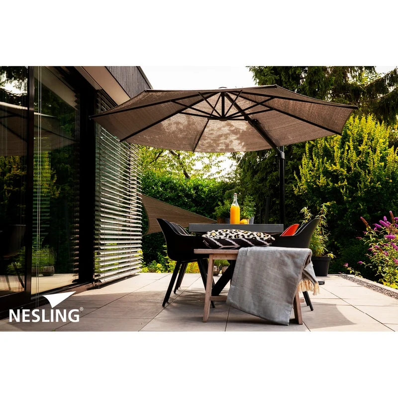 Nesling Coolfit zweefparasol PLUS Ø350cm Antraciet