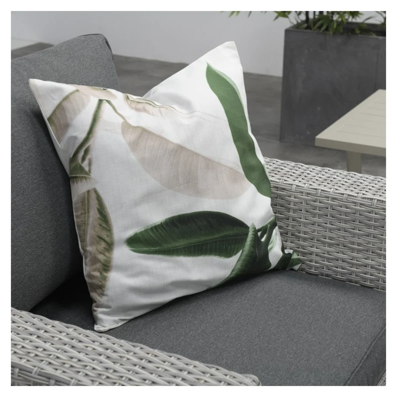Orangebird lounge tuinstoel wicker- vintage grey - reflex black