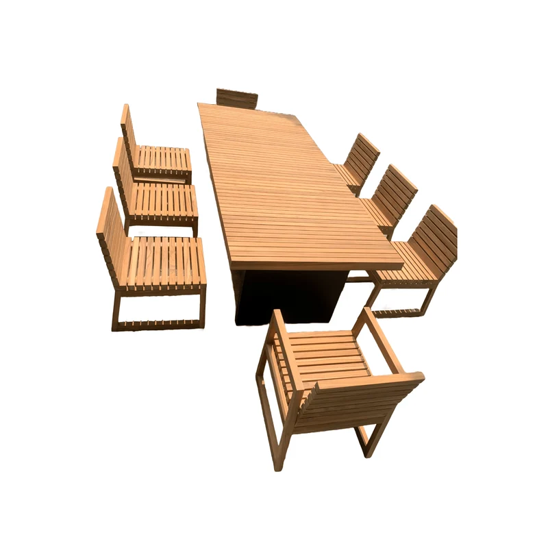 Boender Outdoor Tuinset 8 personen teak 304cm
