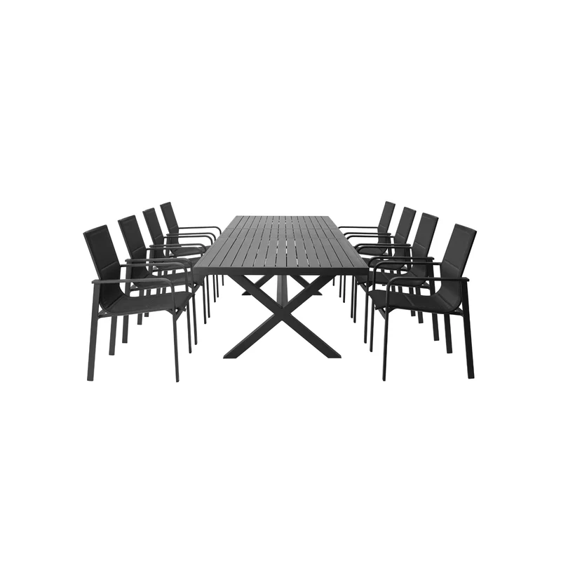 Boender Outdoor Long island tuinset 8 personen met uitschuifbare tafel
