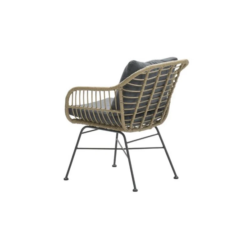 Garden Impressions Margriet dining tuinstoel carbon black - natural - mystic grey