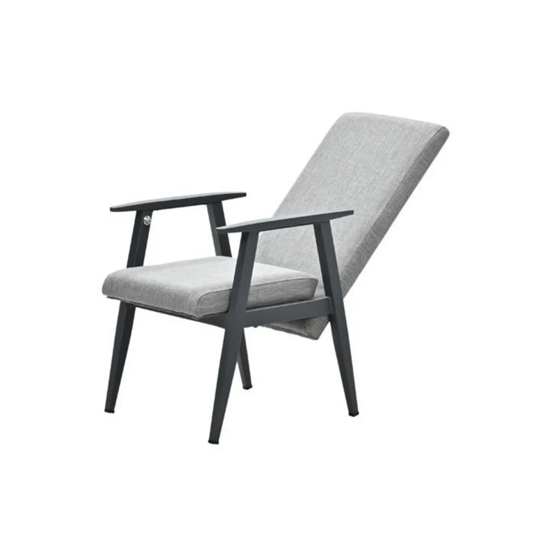Garden Impressions - Foggia Verstelbare tuinstoel carbon black - sand texfiber
