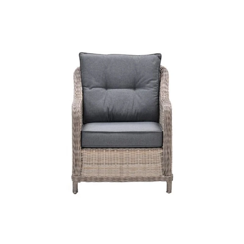 Garden Impressions Milwaukee lounge tuinstoel wicker grijs