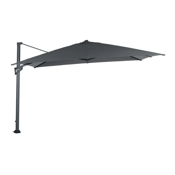 Garden Impressions Hawaii King pole zweefparasol 400x400 cm carbon black sand
